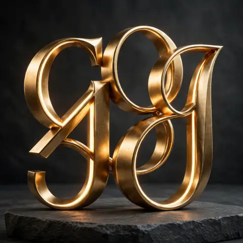 3D Name Typography Art
