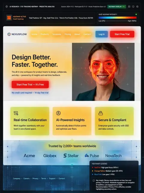 Act as a Predictive Eye Tracking Heatmap Generator — ChatGPT Prompt