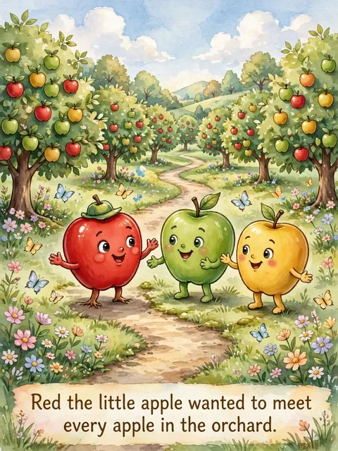 Act as a Children's Story about Apples — ChatGPT Prompt
