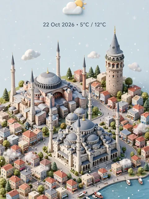 3D Isometric Miniature City View with Weather — ChatGPT Prompt