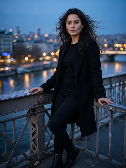 “Blue Hour Bridge” (full-body, cinematic but still IG) — ChatGPT Prompt