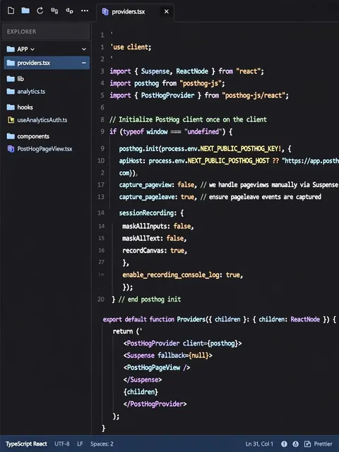 Production-Grade PostHog Integration for Next.js 15 (App Router) — ChatGPT Prompt