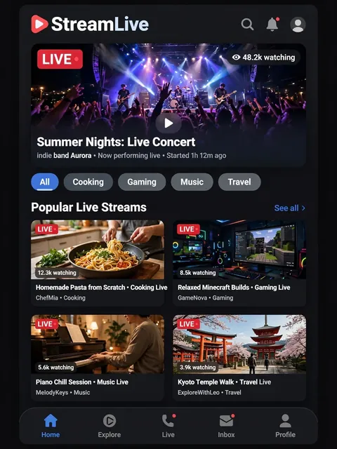 Develop a Live Video Streaming Website — ChatGPT Prompt
