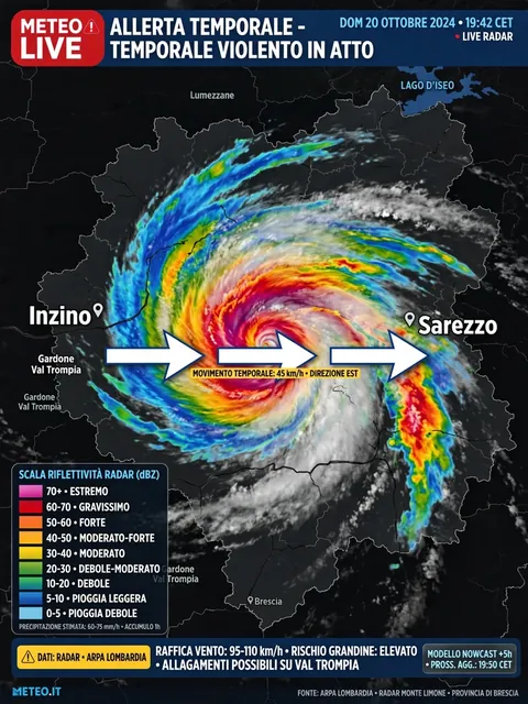 Animated Weather Radar Map: Brescia Storm — ChatGPT Prompt