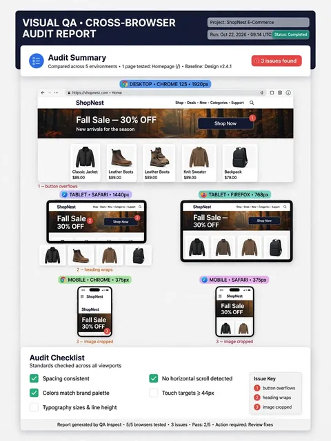Act as a Visual QA & Cross-Browser Audit — ChatGPT Prompt