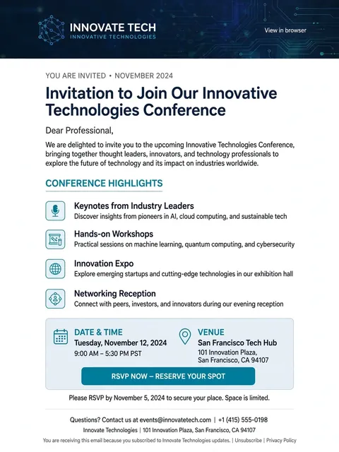Act as a Conference Invitation Email — ChatGPT Prompt