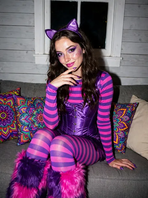 Act as a Y2K Cheshire Cat Flash Snapshot — ChatGPT Prompt