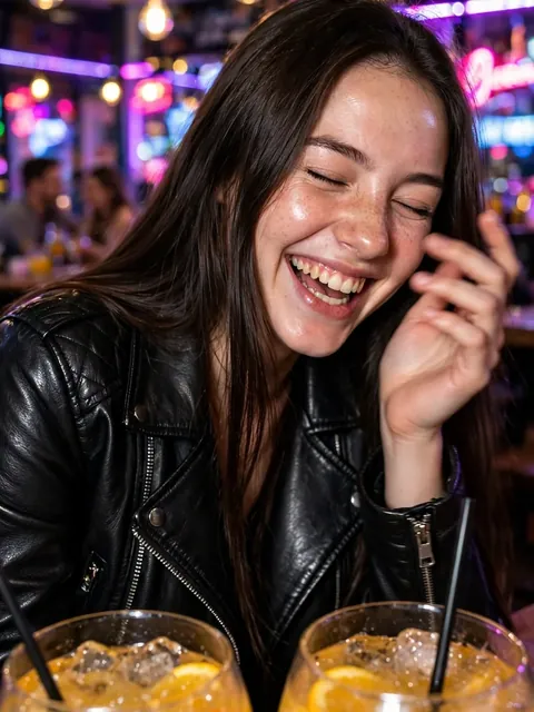 Act as a Spontaneous Neon Bar Snapshot — ChatGPT Prompt