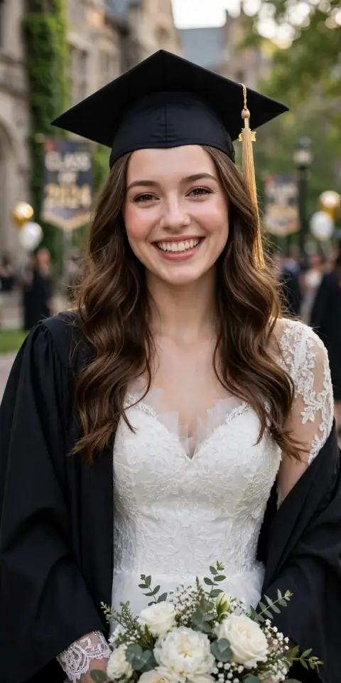 Bride Graduation Day