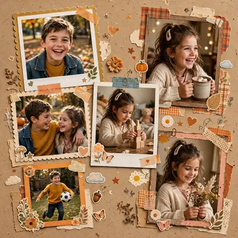 Brother's Day Scrapbook Collage Prompt