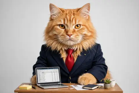 Cat in Business Suit
