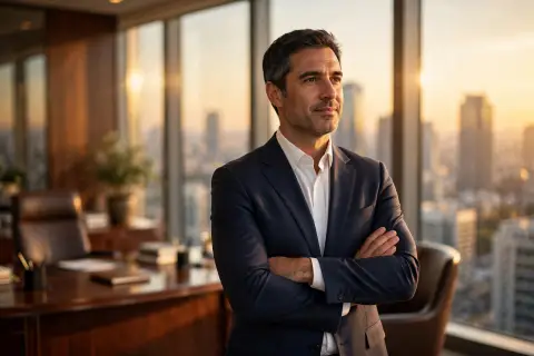 CEO Corner Office Portrait