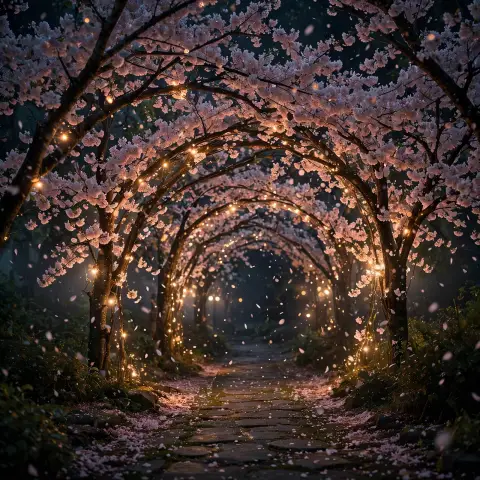 Cherry Blossom Night