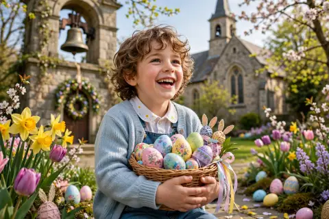 Child Easter Celebration