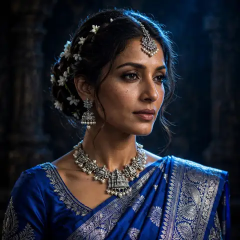 Cinematic Saree Woman