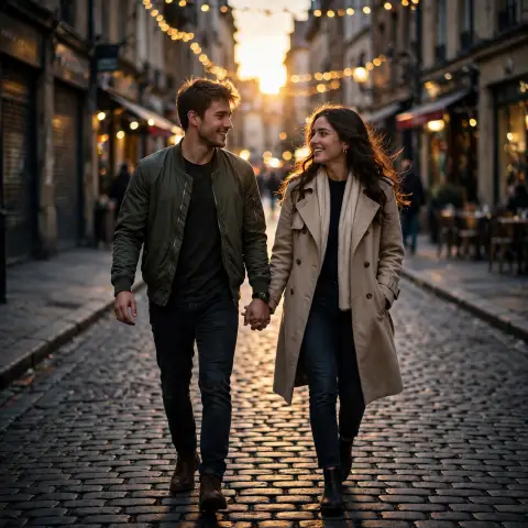 Cinematic Young Couple Love
