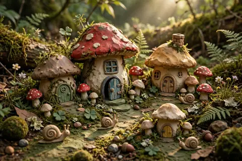 Clay Mushroom Village