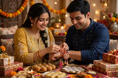 Couple Raksha Bandhan