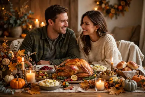 Couple Thanksgiving