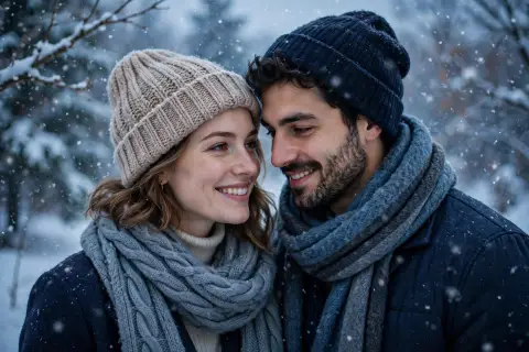Couple Winter Portrait