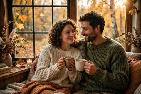 Cozy Couple Fall Day