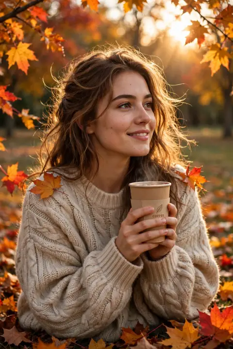Cozy Girl Fall Day