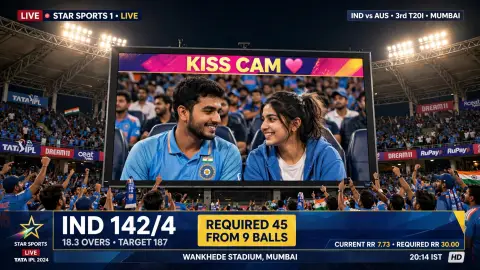 Cricket Broadcast Couple