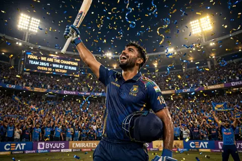 Cricket Stadium Victory AI Prompt