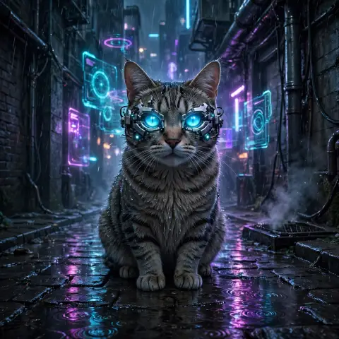 Cyberpunk Alley Cat