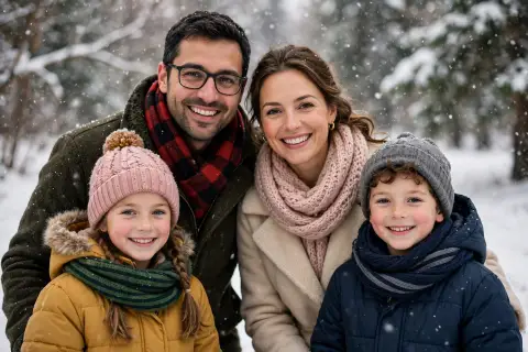 Family Winter Portrait