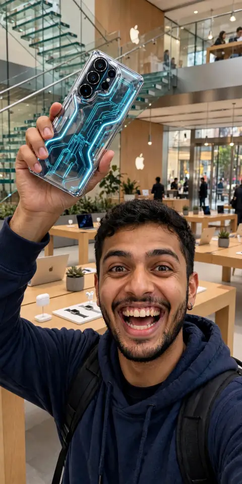 Funny iPhone 18 Pro Max Store Photo Prompt