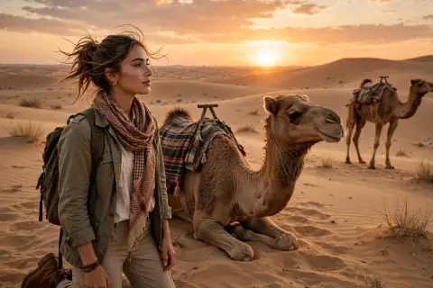 Girl Desert Safari