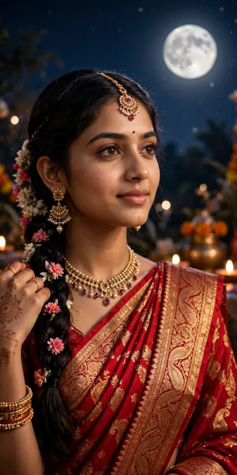 Girl Karwa Chauth