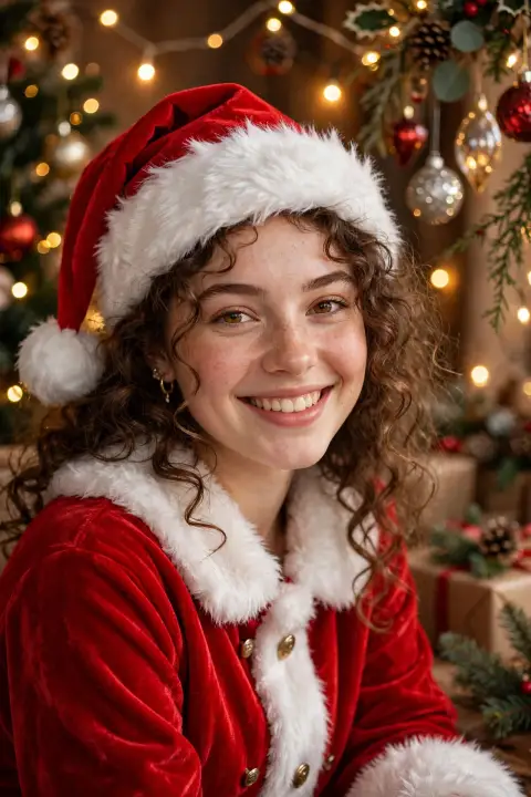 Girl Santa Style