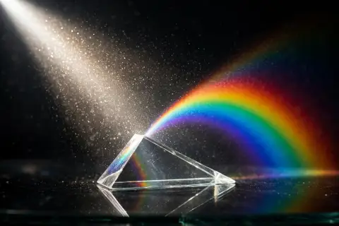 Glass Prism Refraction
