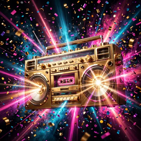 Gold Boombox
