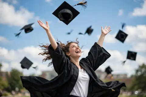 Graduation Cap Toss