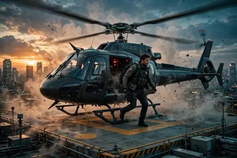 Helicopter Action Entry Video