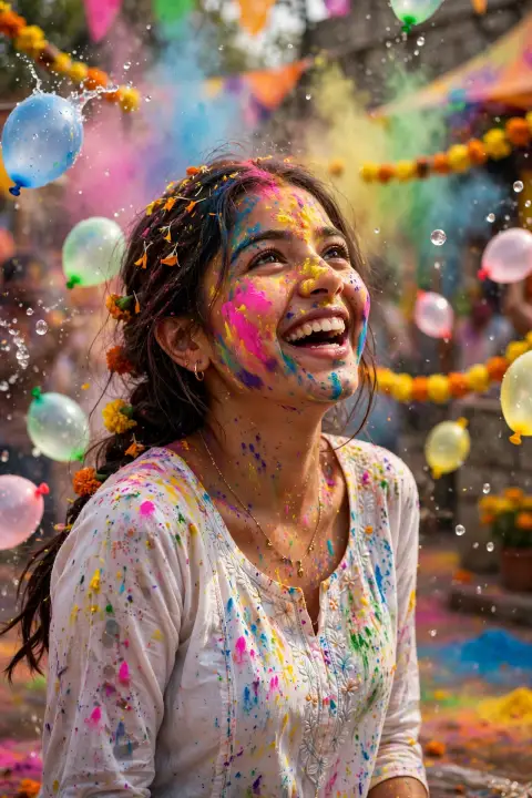 Holi Party Girl