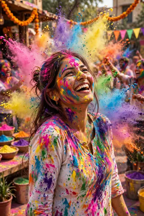 Holi Party Woman