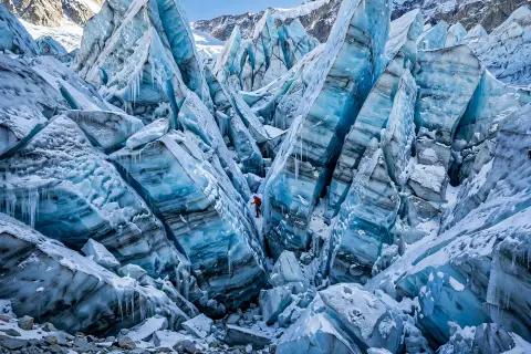 Icefall Seracs Blue