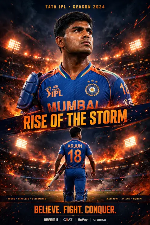 IPL Cricket Sports Poster Prompt