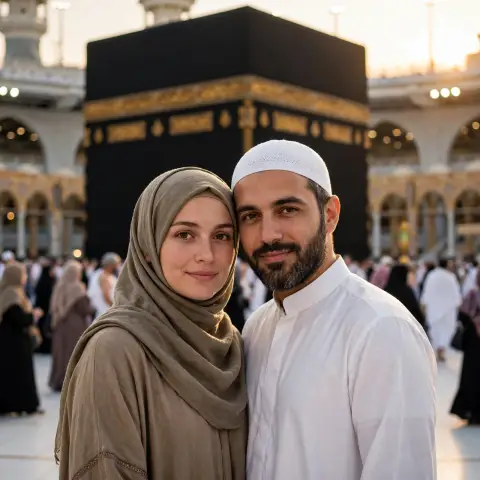 Kaaba Couple Photo