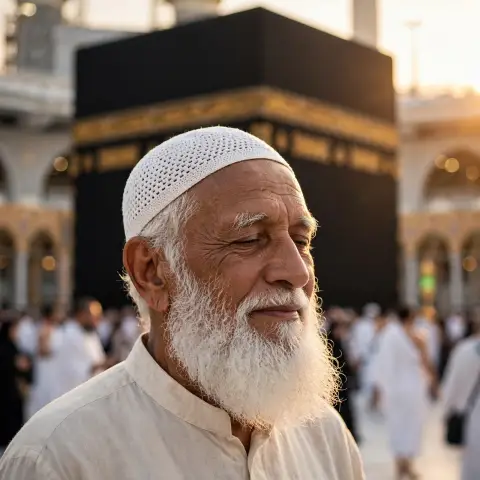 Kaaba Elderly Man Photo