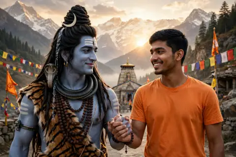 Mahadev Walking Boy