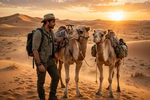 Man Desert Safari