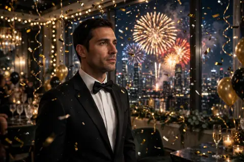 Man New Year Party
