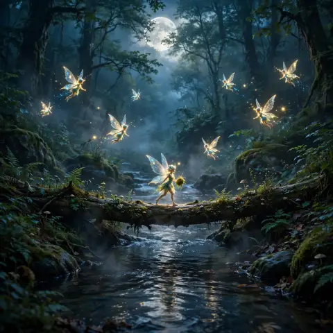 Moonlit Fey Crossing