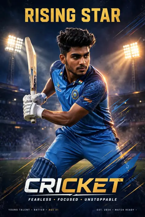 Mumbai Indians Sports Poster