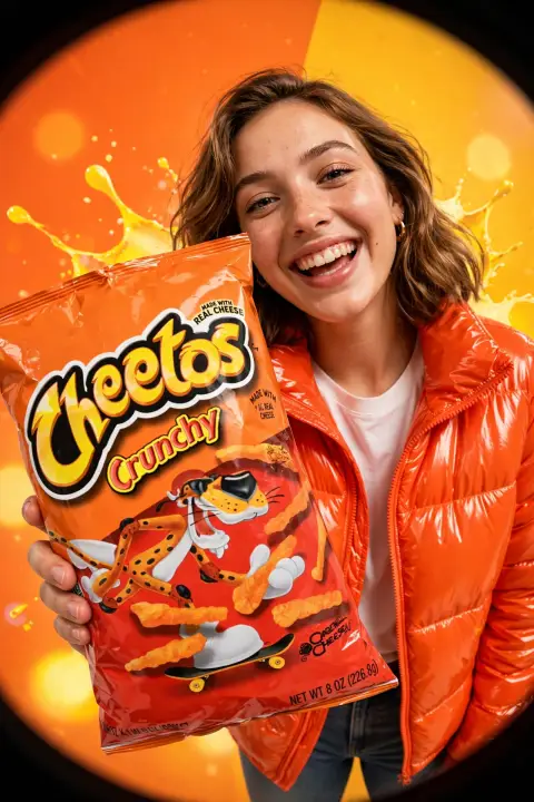 Cheetos Snack Ad Portrait